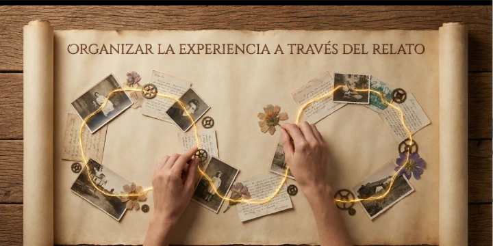 Representación artística de la terapia psicológica y la memoria emocional en Mérida.